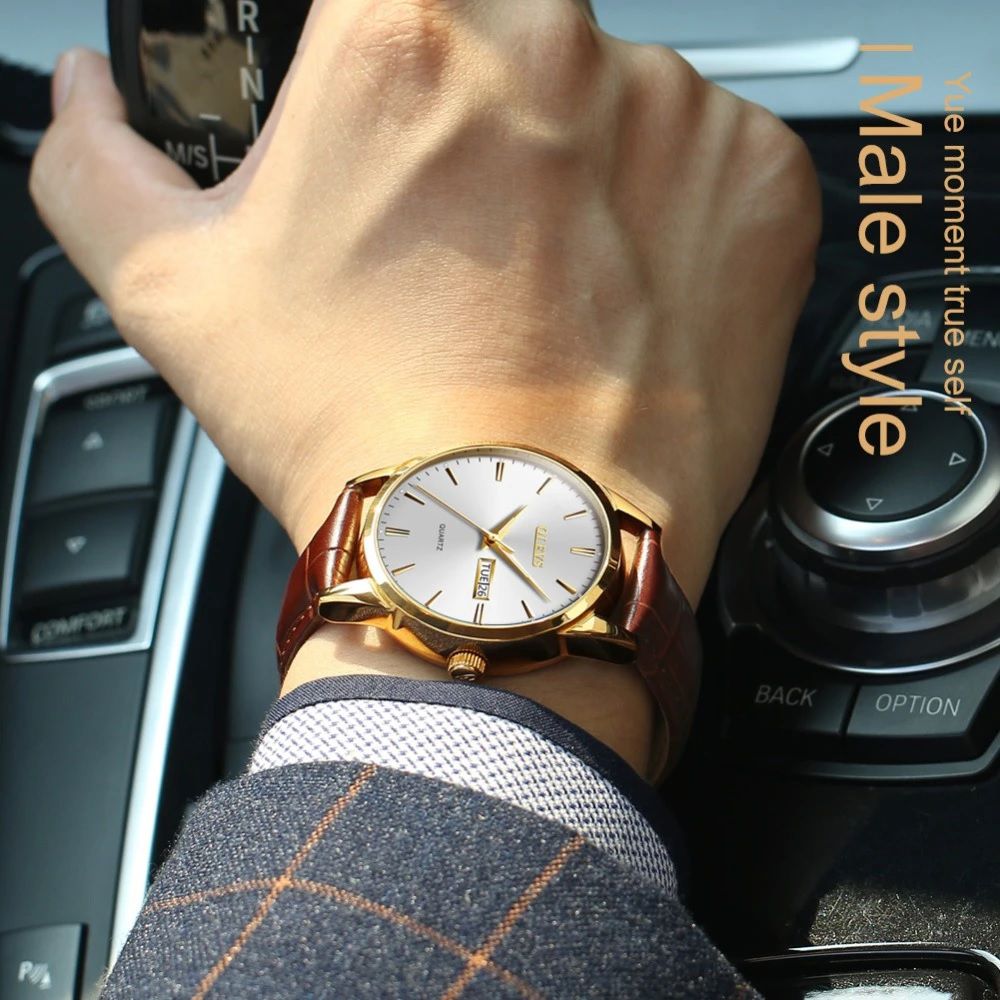 Relógio Masculino Dourado Social Olevs Pulseira De Couro - pendulari |  Óculos Esportivos, Relógios e Acessórios - Envio em 24h | Produtos  Originais | Ofertas Exclusivas!