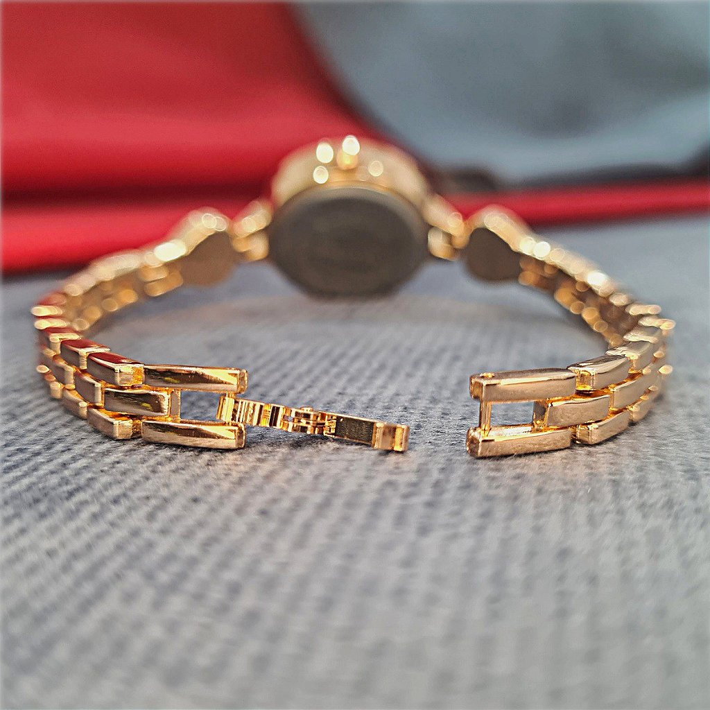 Relógio Feminino Dourado com Pulseira De Couro e Bracelete Strass -  pendulari, Óculos Esportivos, Relógios e Acessórios - Envio em 24h, Produtos Originais