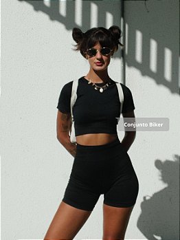 Conjunto Seamless Canelado Biker