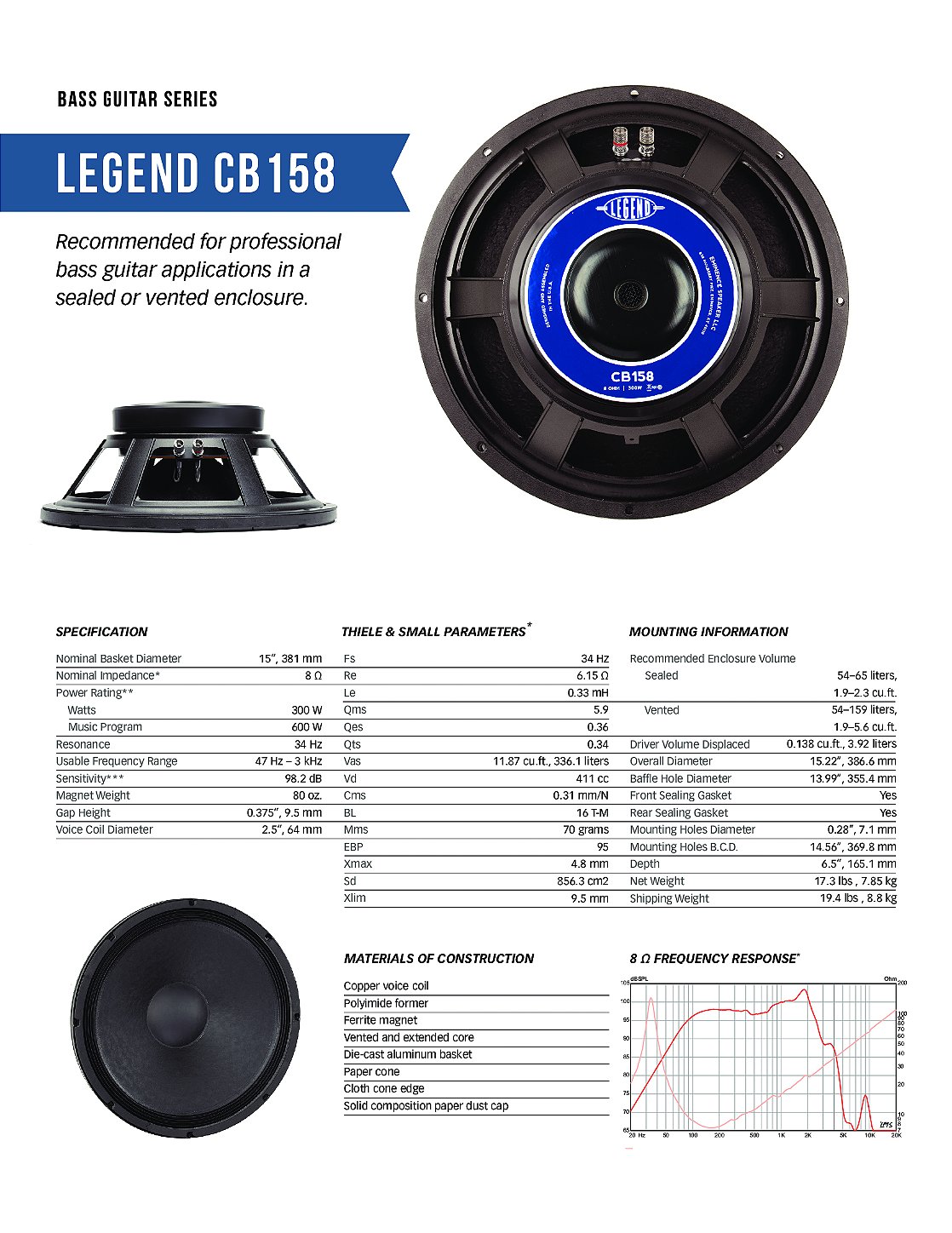 Eminence discount legend cb158