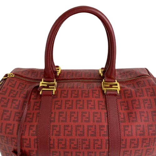 Bolsa Fendi Baú Vermelha Monograma - Reciclando Luxo