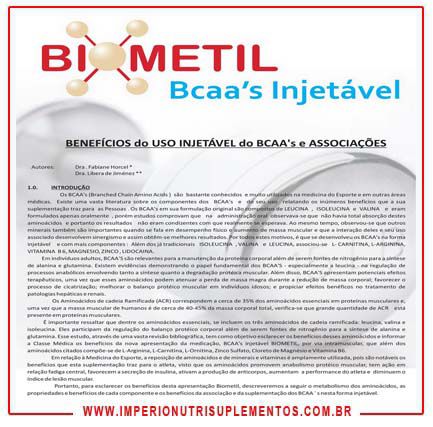 BCAA Injetável Biometil 10 Âmpolas 2ml - IMPÉRIO NUTRI SUPLEMENTOS