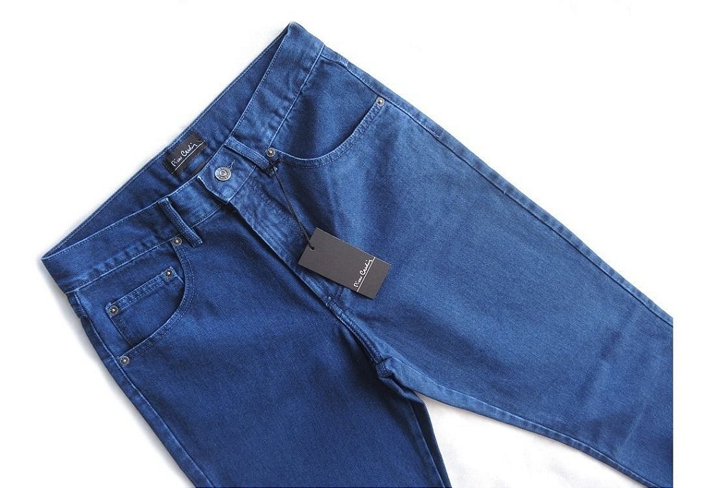 calça jeans pierre cardin tradicional