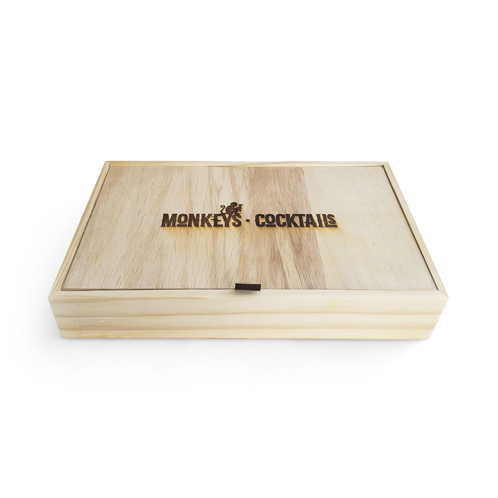 Kit Especiarias Gin Tônica Monkeys Cocktails Signature em caixa