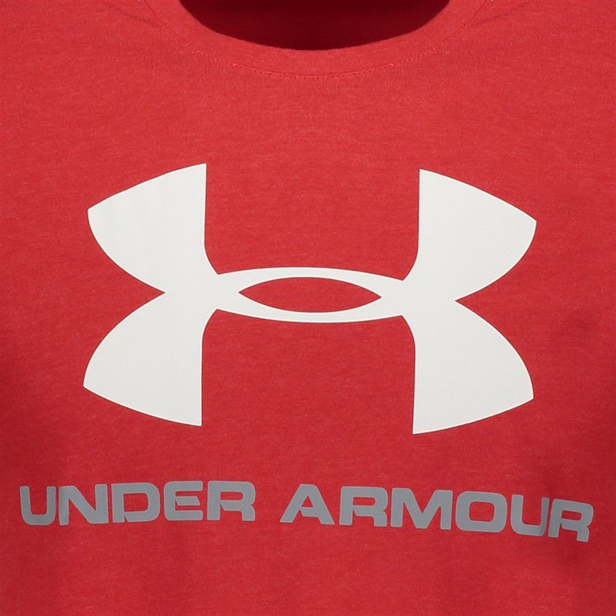 Camiseta Under Armour Sportstyle Masculina - Branco+Vermelho