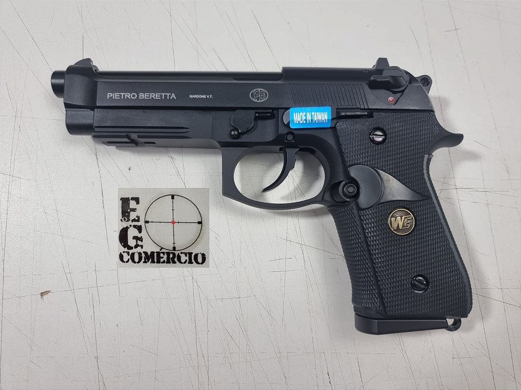 Pistola Airgun M9A1 Black WE Co2 4,5mm - Full Metal - E&G Comércio