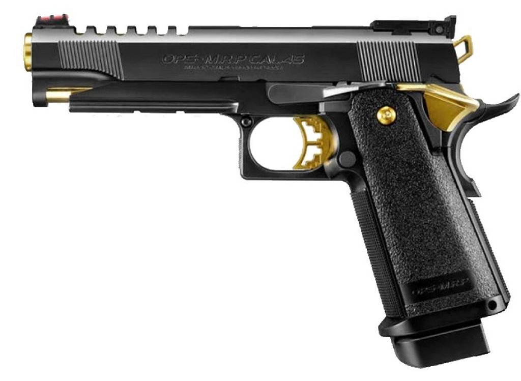 Pistola Airsoft Hi-Capa 5.1 Gold Match Black Tokyo Marui GBB 6mm