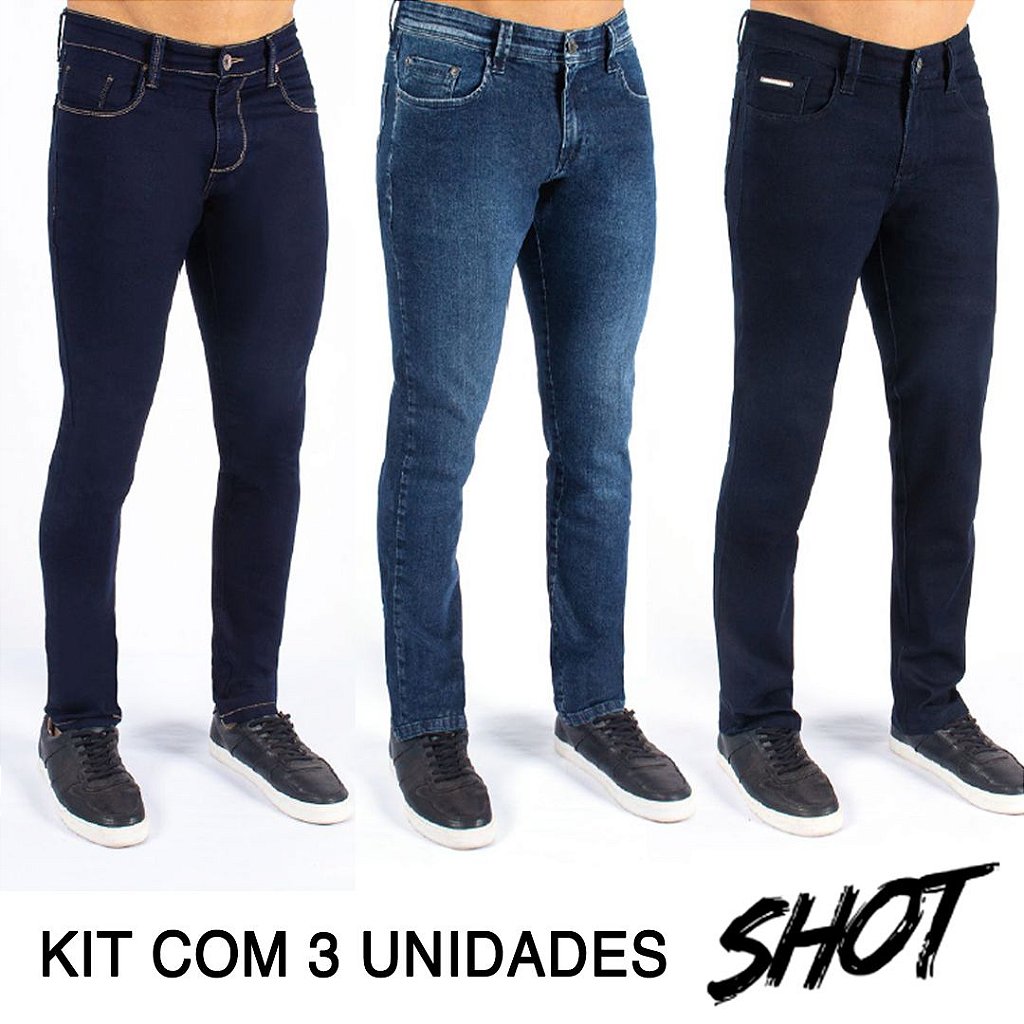 calças jeans slim