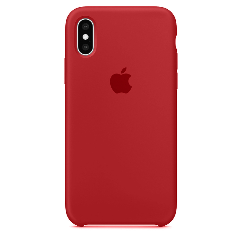 Case Capinha Vermelha para iPhone X e XS de Silicone