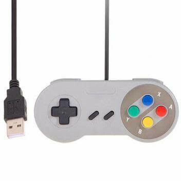 Pacote com 2 controles USB para Super Nintendo, Joypad para jogos