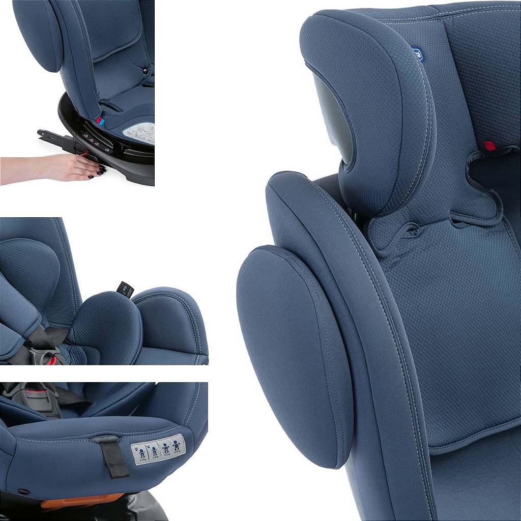 Cadeira Auto Unico Plus Black com Isofix - Chicco 360°