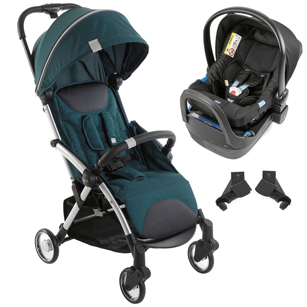 Carrinho de Bebe Bebe Conforto Base Chicco Goody Plus Balsam - Maçã Verde  Baby