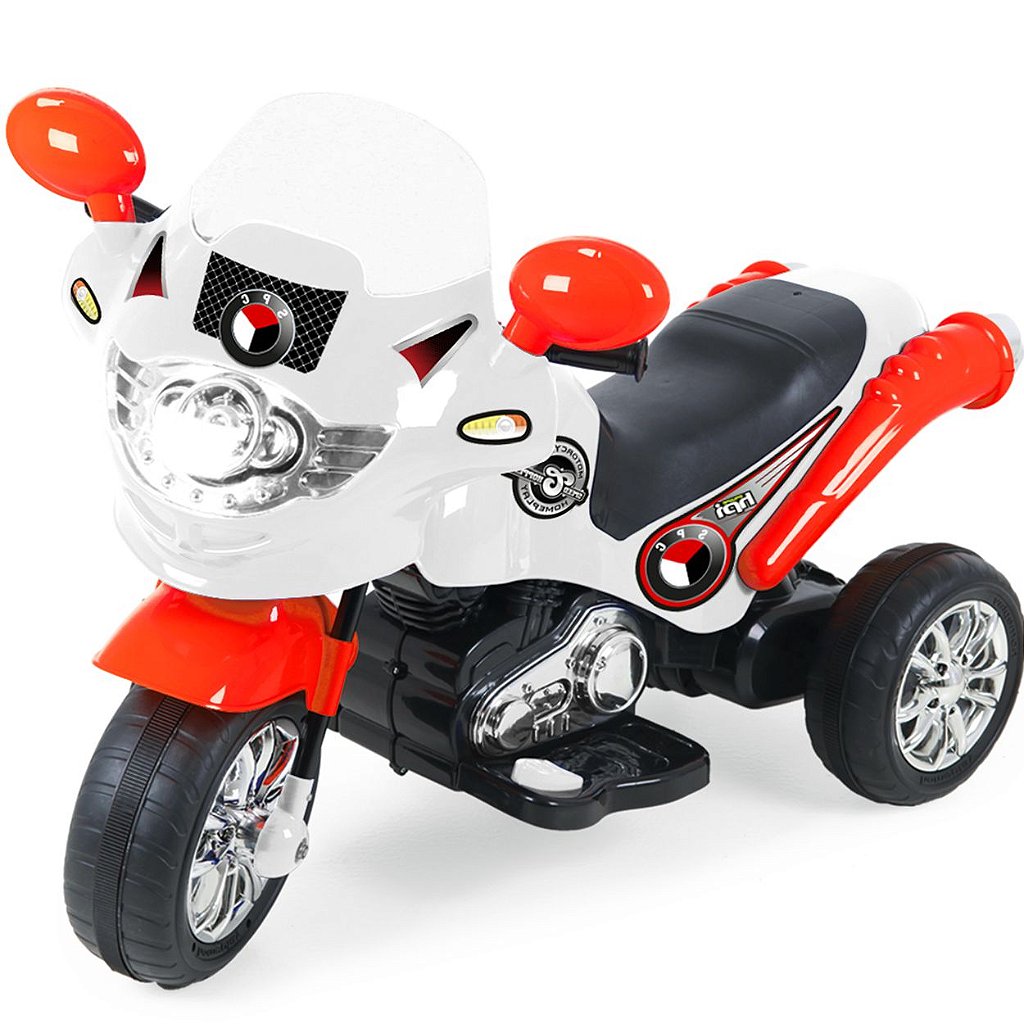 Mini Moto Cross Infantil Elétrica Vermelha 6v - Homeplay