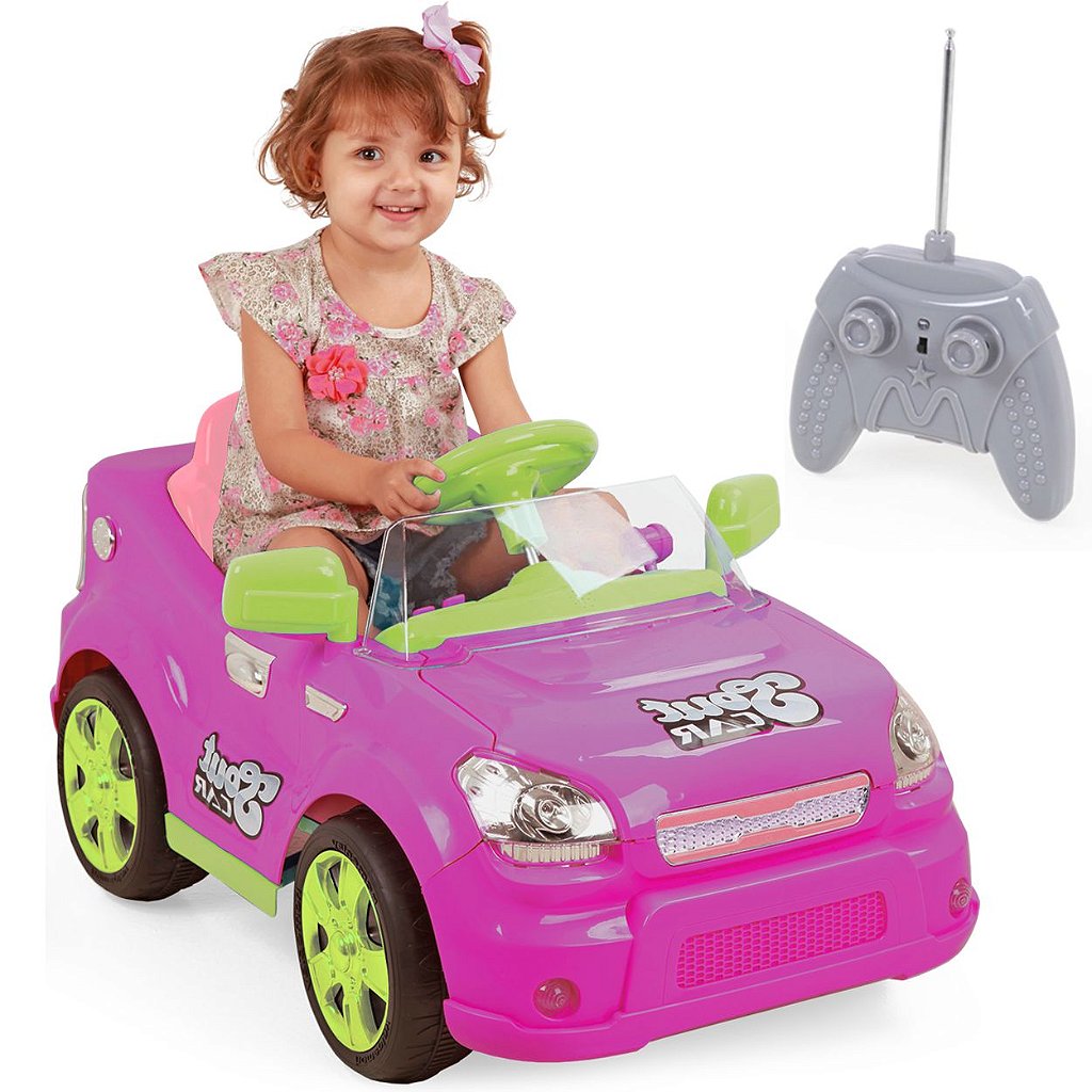 CARROS ELÉTRICOS PARA MENINAS E MENINOS NA COR ROSA