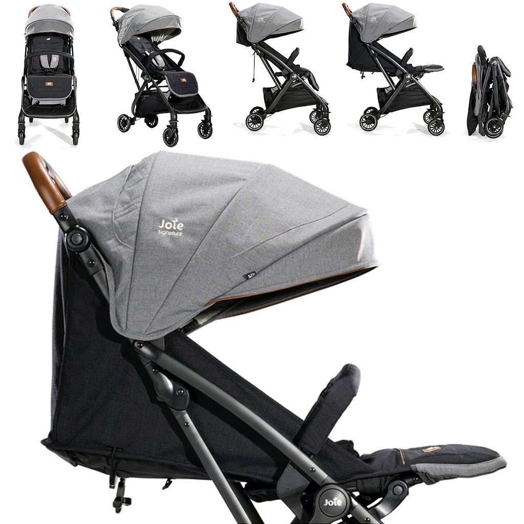 Carrinho de Bebe Passeio Joie Aeria com Bebe Conforto Carbon - Maçã Verde  Baby