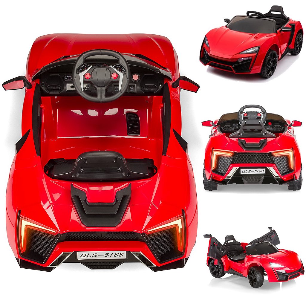 Carro Eletrico Multikids Ride On Speed 12V Controle Remoto - Maçã