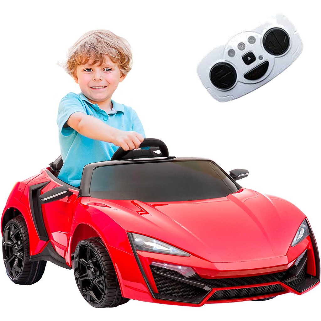 Carrinho De Controle Remoto Infantil De Brinquedo Vermelho