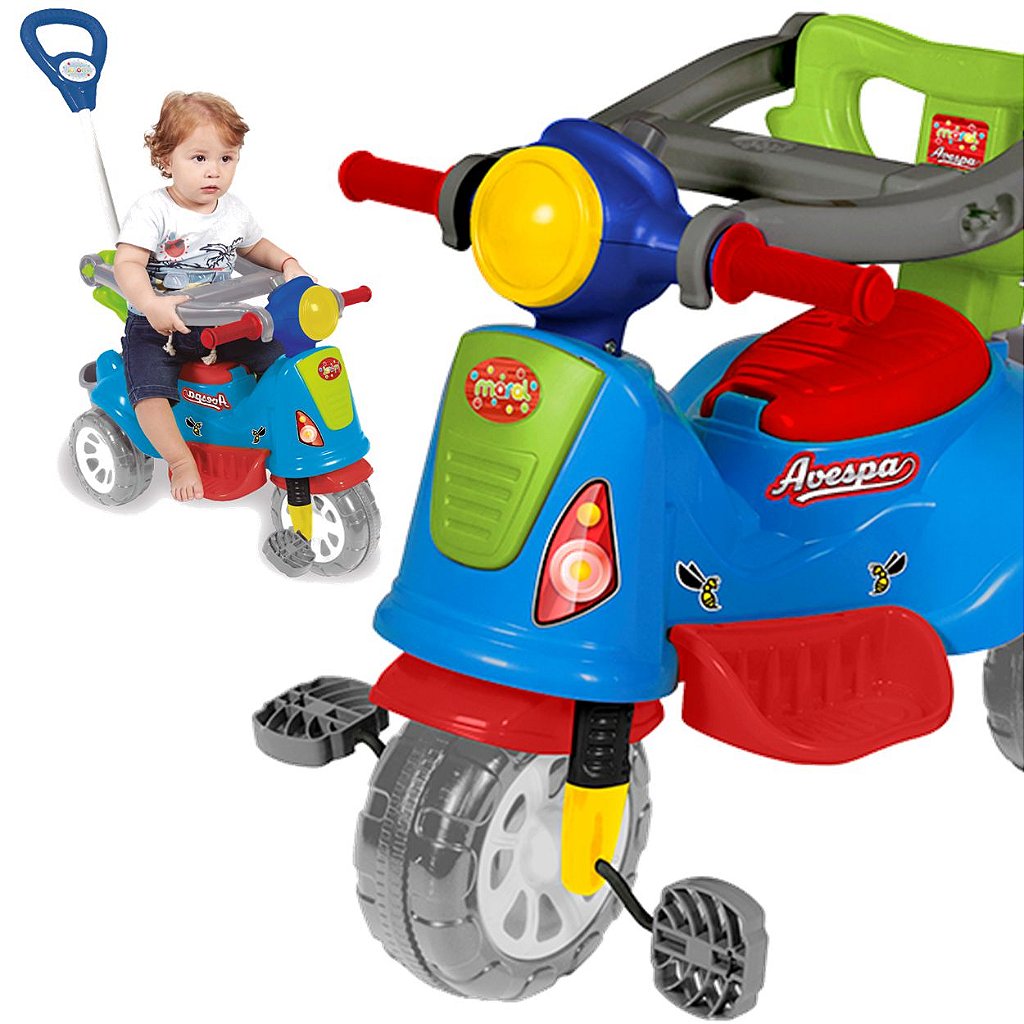 Carrinho De Passeio Ou Pedal Infantil Triciclo Avespa - Maral - Extreme