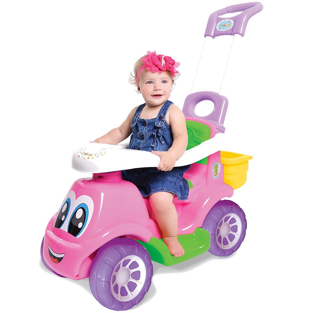 Carrinho de Passeio com Empurrador Maral Little Truck Menina - Maçã Verde  Baby