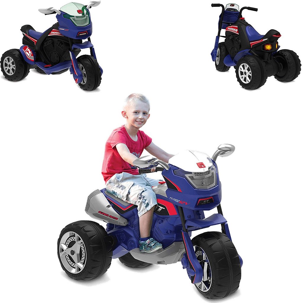 Moto Infantil Eletrica Thunder 12v Triciclo Motinha - Loja Zuza Brinquedos