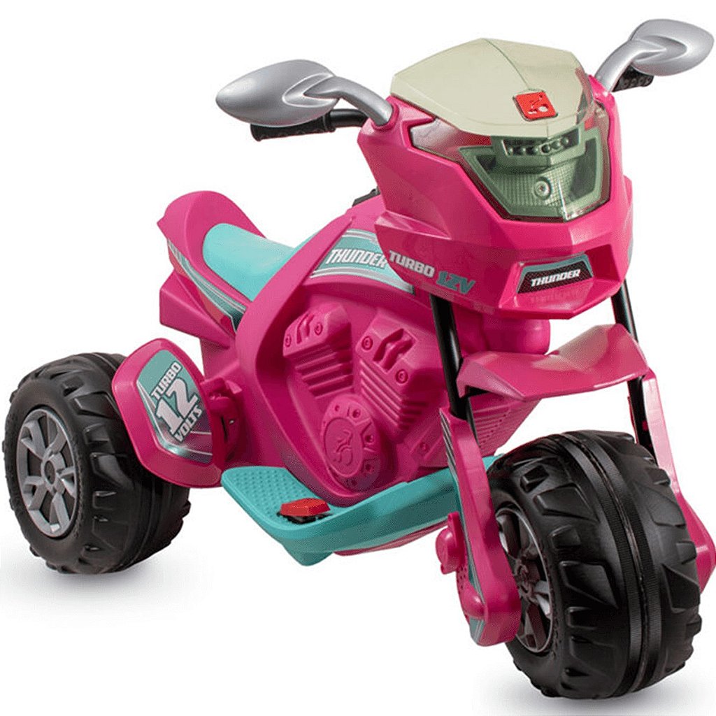 Moto Eletrica Infantil Bandeirante Super Thunder 12V Pink - Maçã