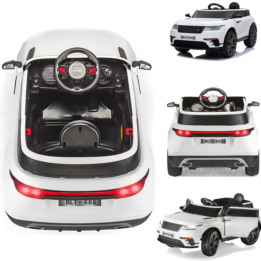 Carro Eletrico Infantil Para Criança Com Controle Entrada USB e MP3 Micro  SD Luzes Land Rover - Baby&Kids