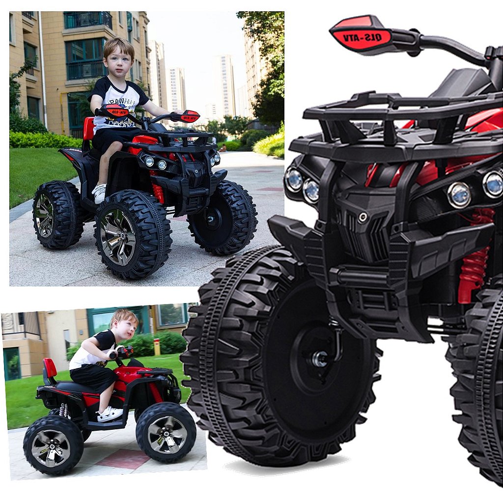 Quadriciclo Eletrico Infantil Bandeirante ATV CAN AM 12V - Maçã Verde Baby