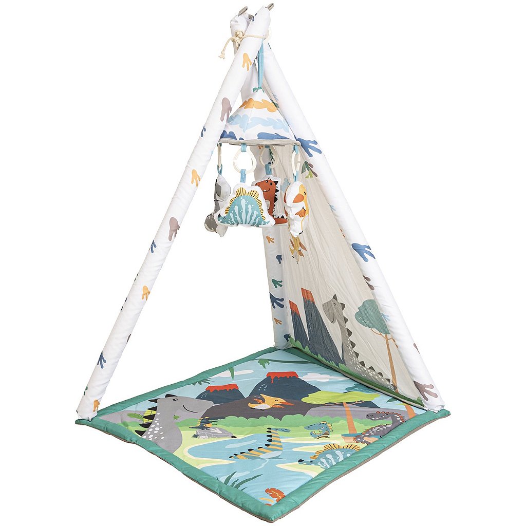 Cabana Barraca Tenda para Bebe Kiddo Tapete Baby Tent Dino - Maçã Verde Baby