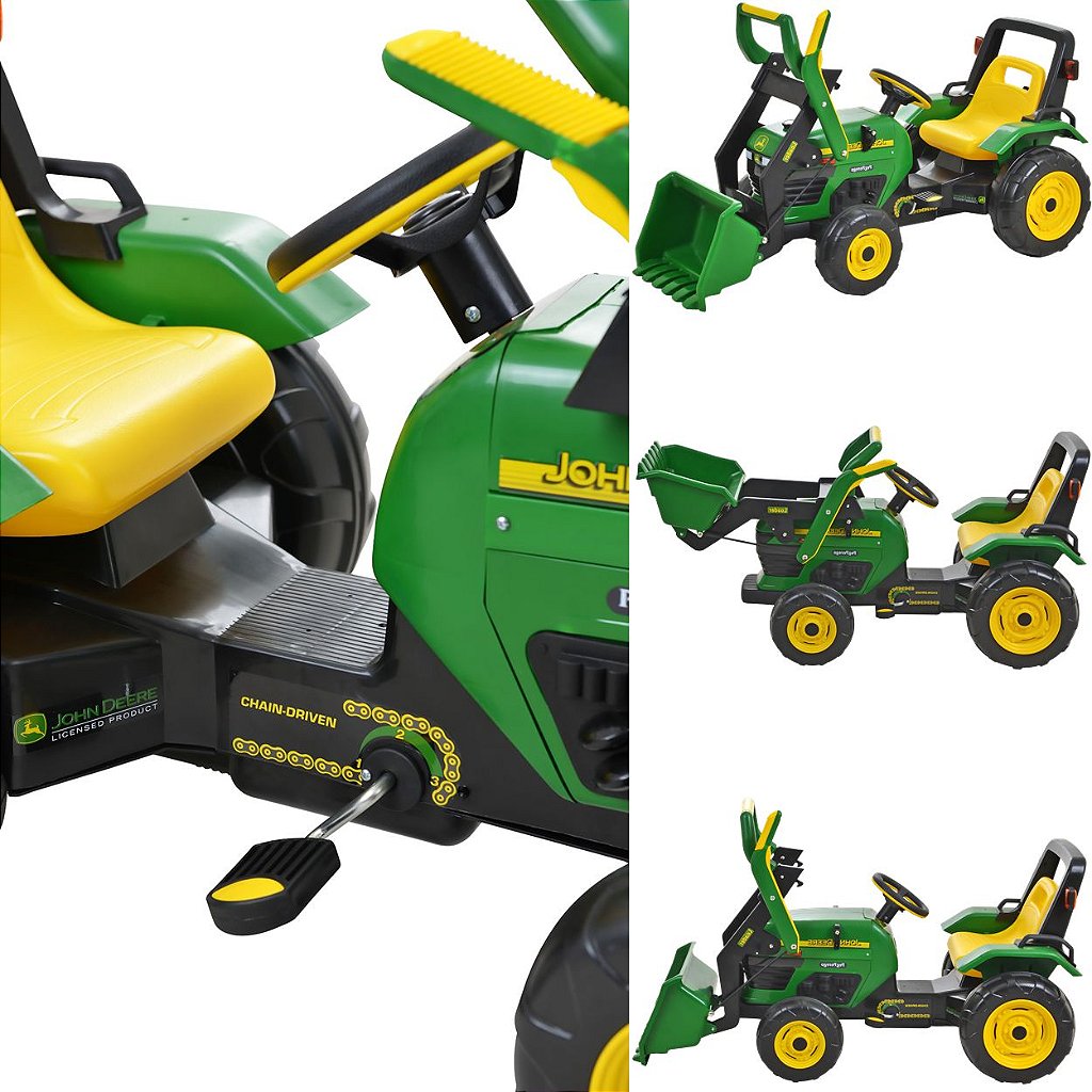 Trator de Pedal Infantil Peg Perego John Deere Ground Loader