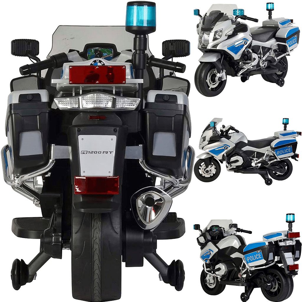 Moto Eletrica Policial Infantil