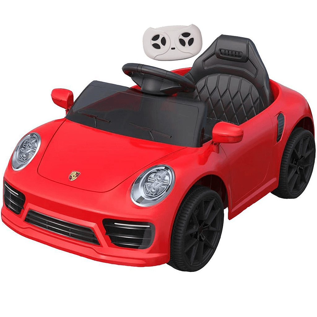 Carro Eletrico Infantil Porsche WMT 666 Controle 6V Vermelha - Maçã Verde  Baby