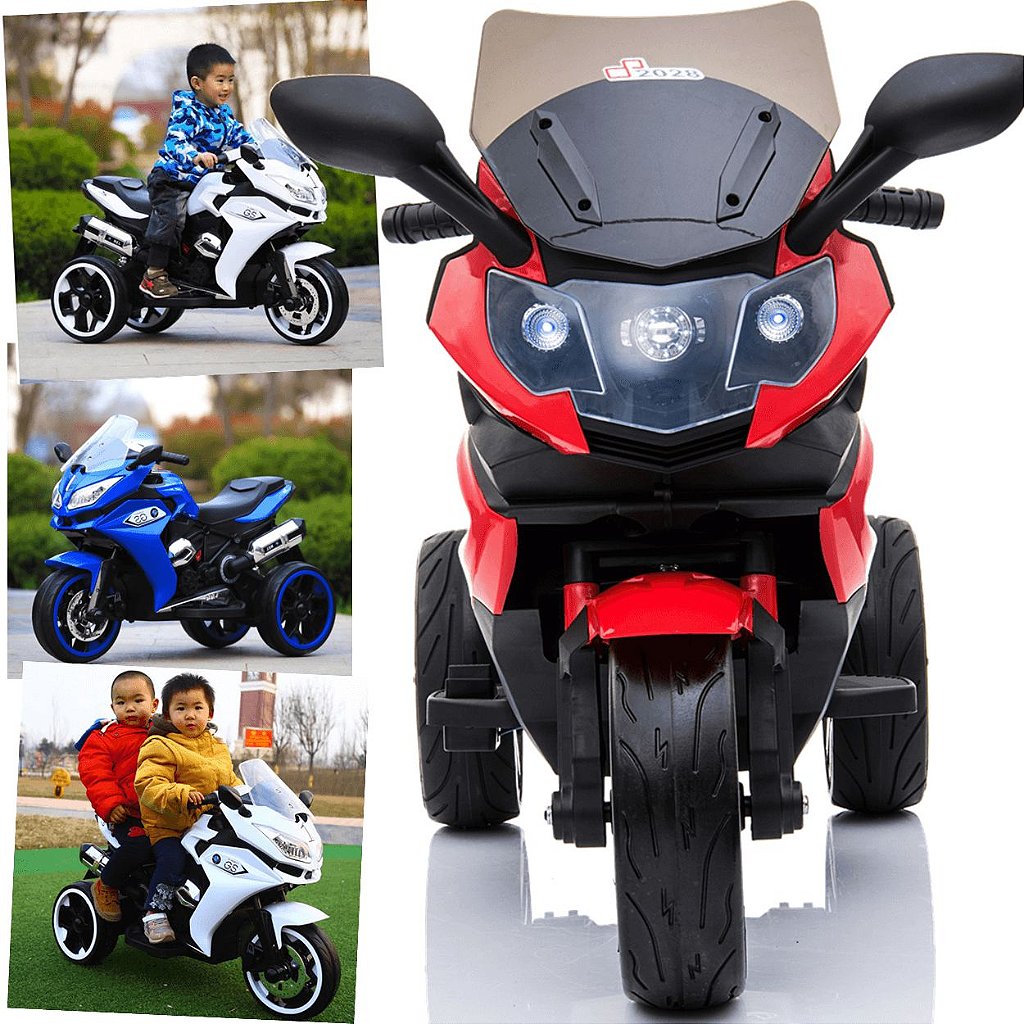 Moto Eletrica Infantil Zippy Toys BMW S1000RR 12V Vermelha - Maçã