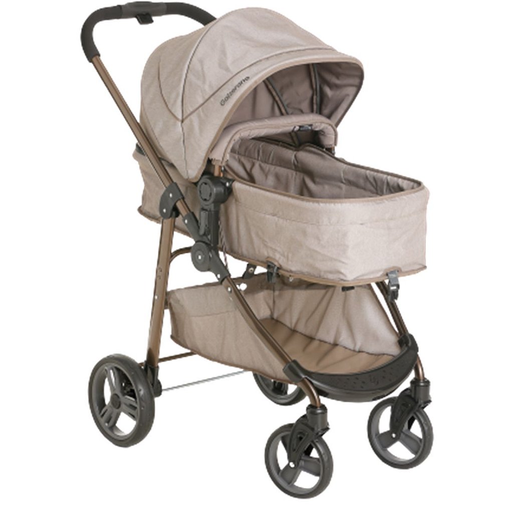 Carrinho De Bebe Galzerano Olympus Cappuccino Bege 1440cap Bebe Confor Maca Verde Baby