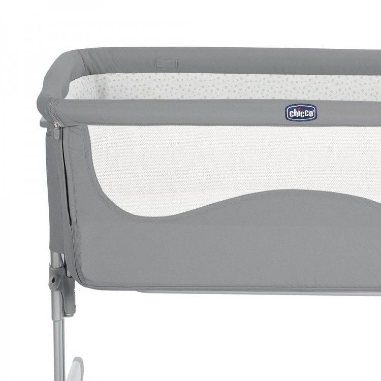 Berco Desmontavel Chicco Next2me Pearl Cinza Co-leito - Maçã Verde Baby