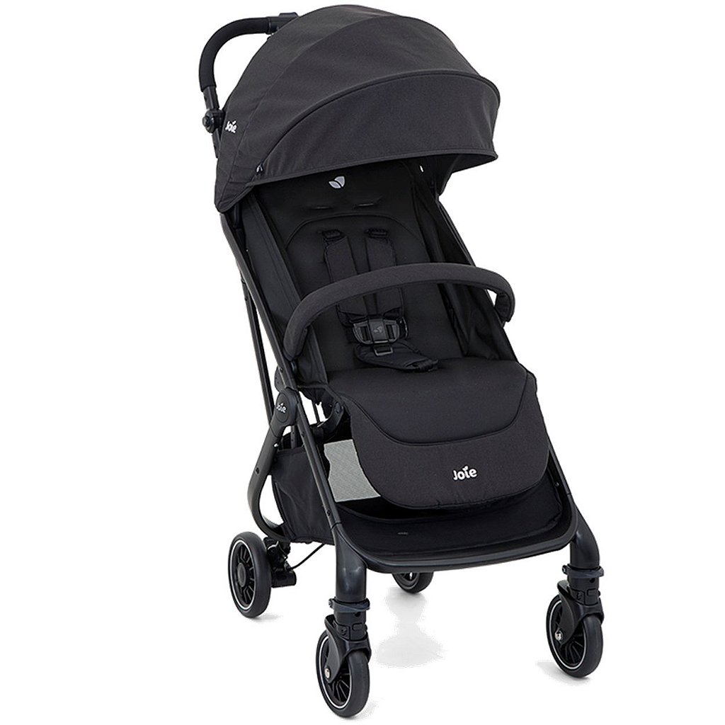 Carrinho De Bebe Joie Tourist Coal Preto Compacto Pratico Leve Maca Verde Baby