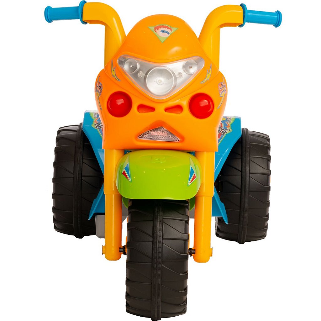 Moto Eletrica Infantil Biemme GP Raptor Super Boy Azul 6V - Maçã Verde Baby