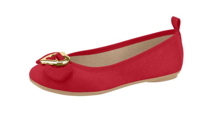 sapatilha vermelha molekinha