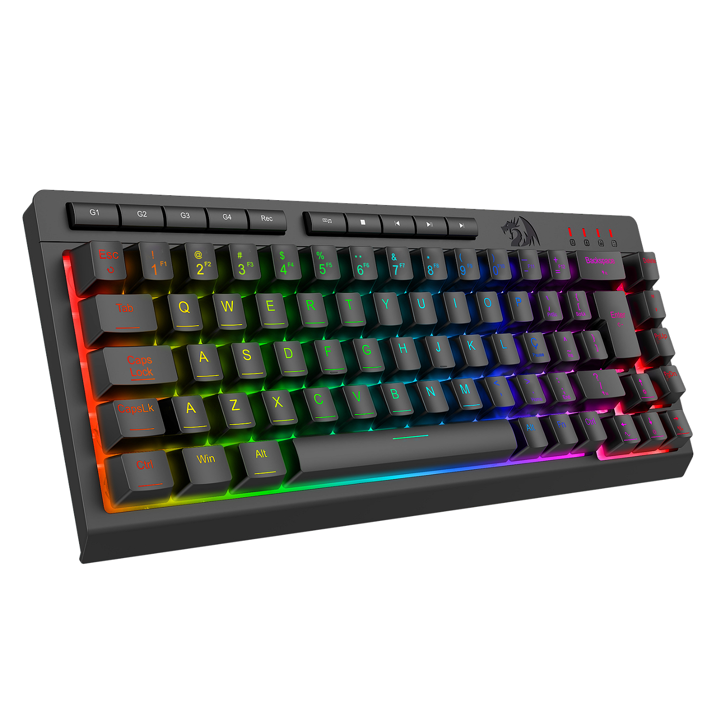 Teclas de macro e multimídia do K519-RGB