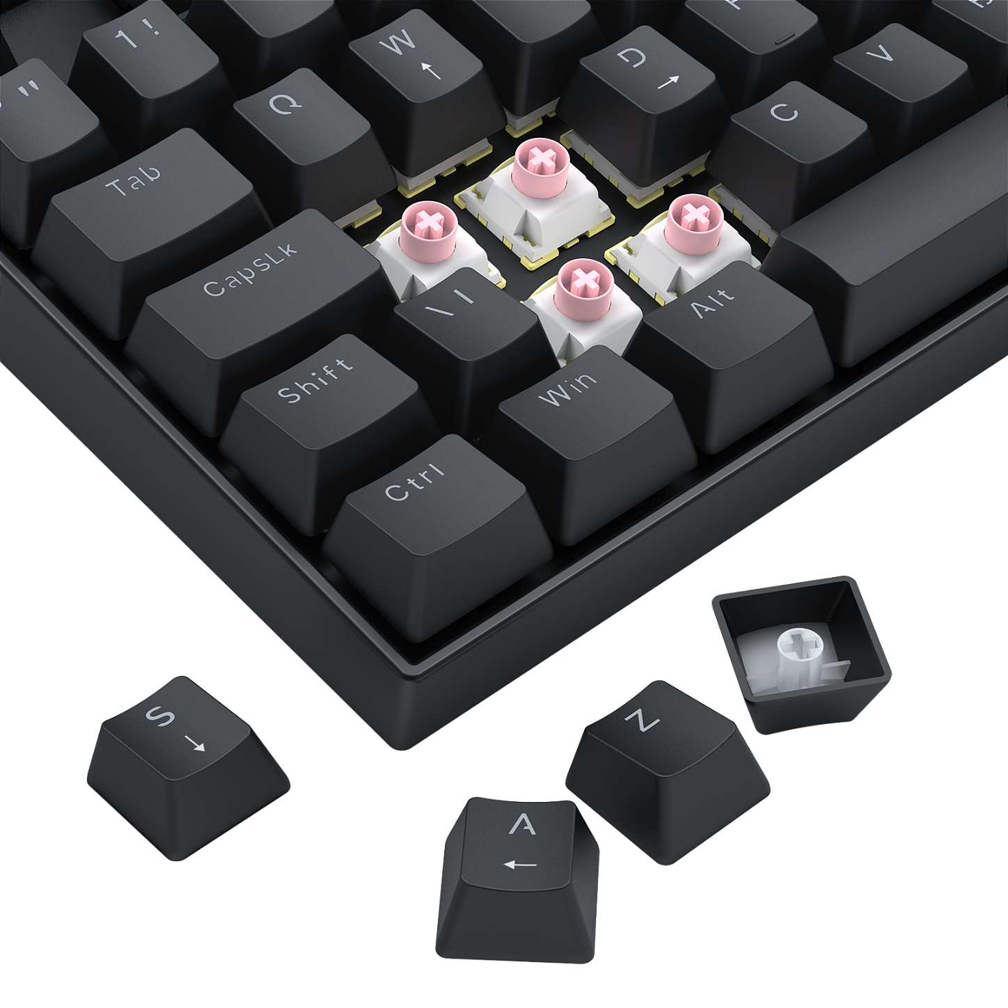 Redragon Kumara RT Magnetic K552-M detalhe switches