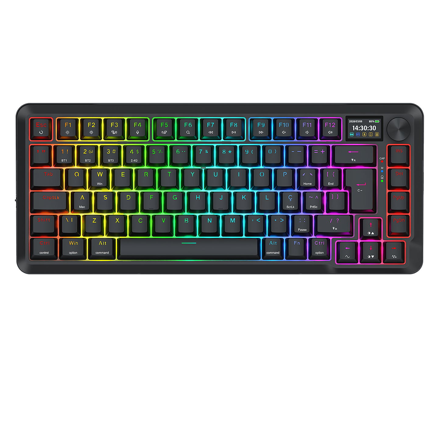 Redragon Flekact Pro K708RGB-PRO vista lateral