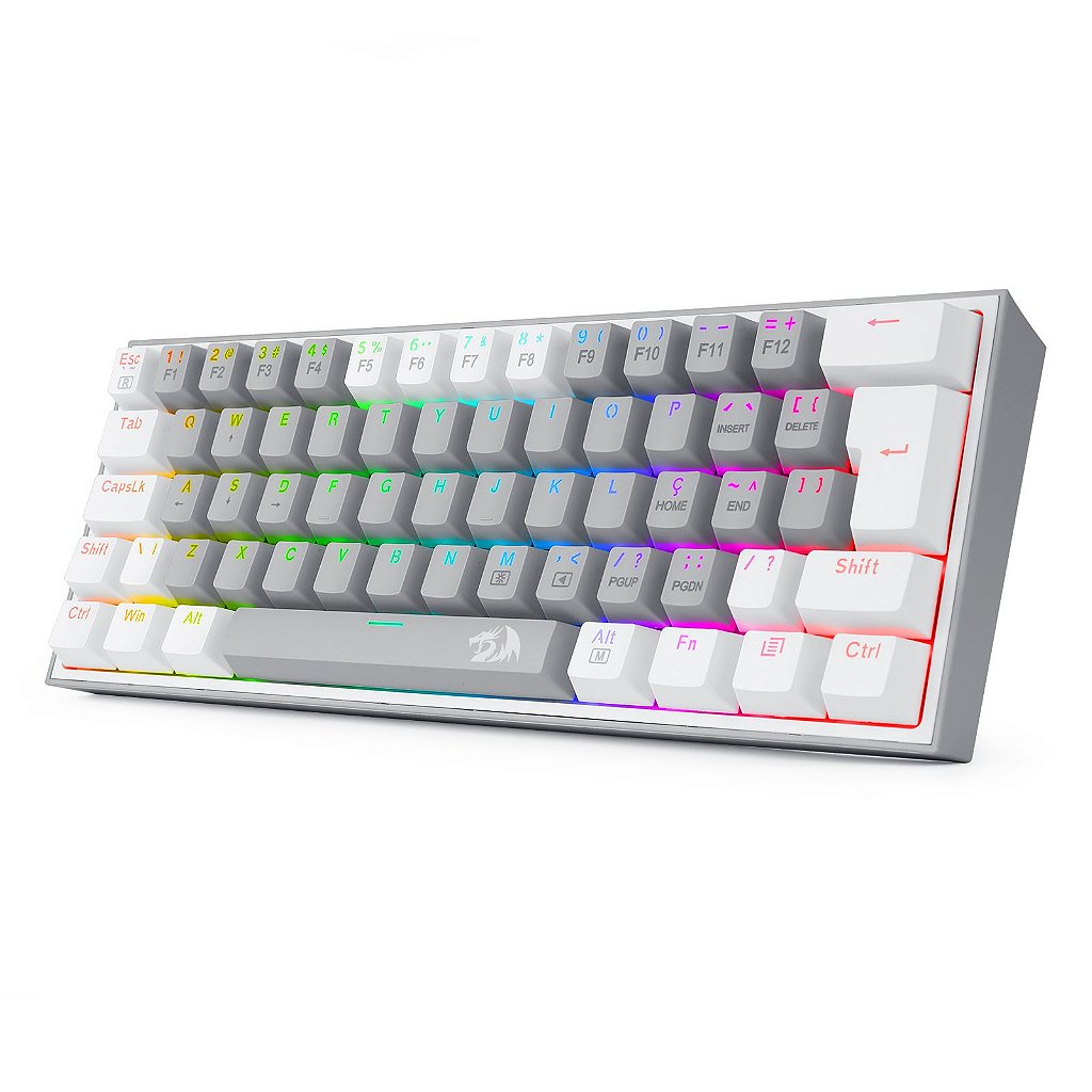 Teclado Mecânico Gamer Compacto Redragon Fizz Lunar Dusk 60% GW