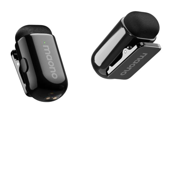 Kit de Microfones de Lapela Sem Fio Maono Wave T1 Mini Lightning