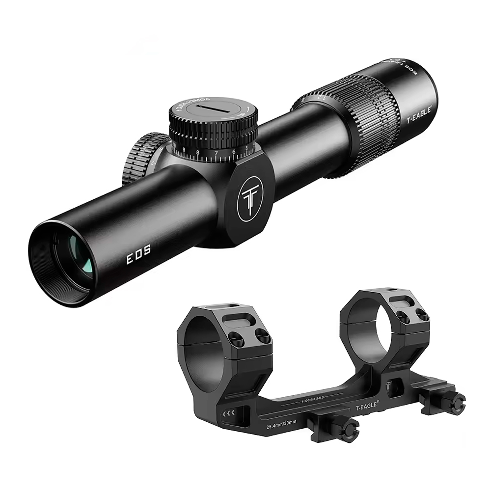 Luneta T-EAGLE EOS 1.2-6X24WA - Preto - Ed Esportes