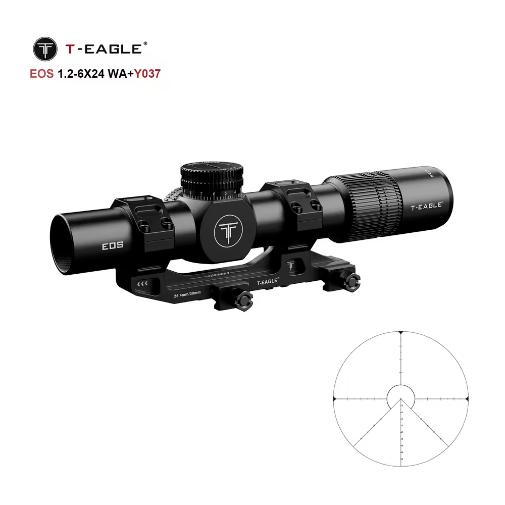 Luneta T-EAGLE EOS 1.2-6X24WA - Preto - Ed Esportes