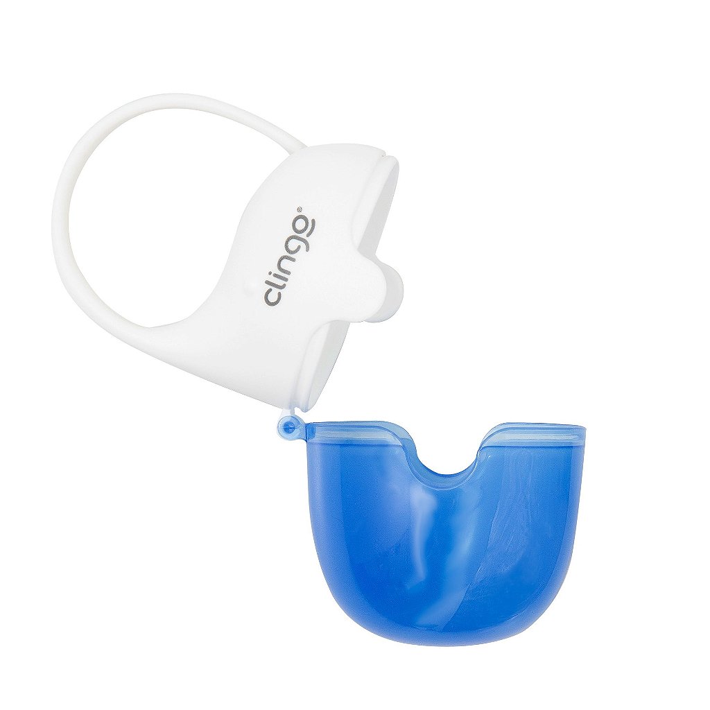 Porta Chupeta Clingo Azul – Babytunes