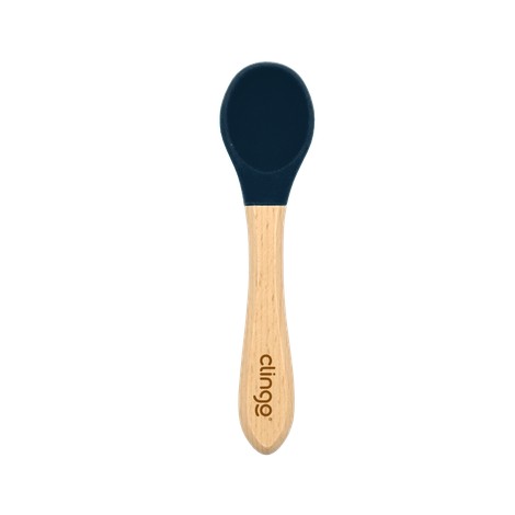 Colher De Bambu E Silicone Clingo