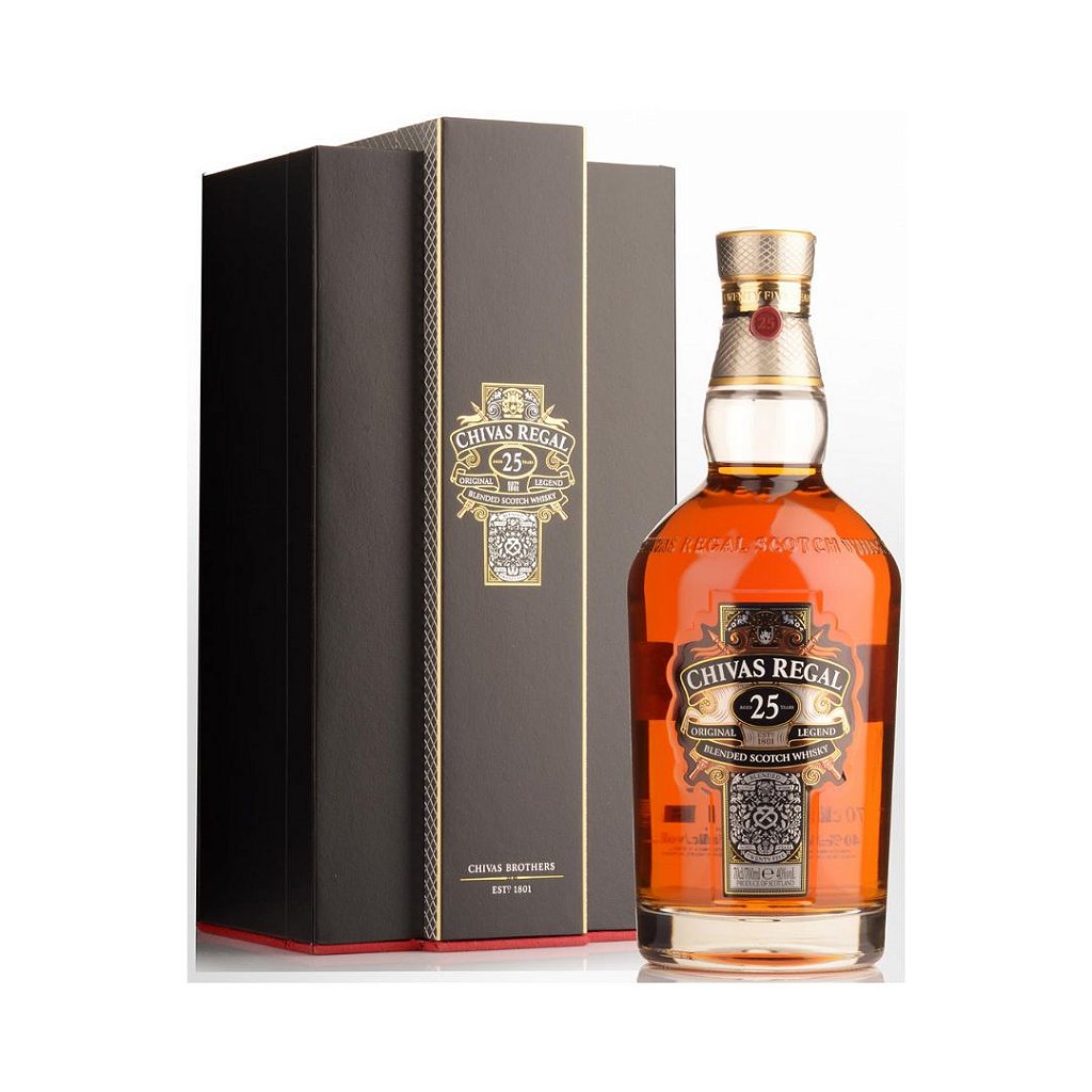 Whisky Chivas Regal 25 anos 700ml - LM Online