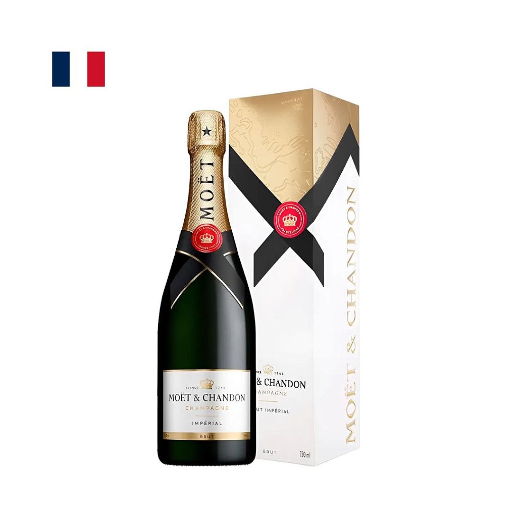 Champagne Moet & Chandon Imperial Brut c/ Cartucho 750ml - LM Online