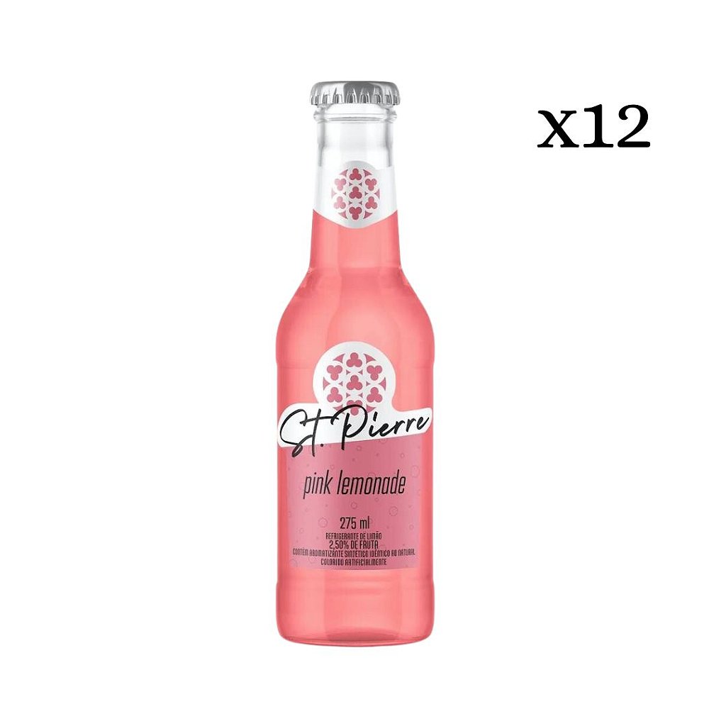 Refrigerante St. Pierre Pink Lemonade Lata 270ml