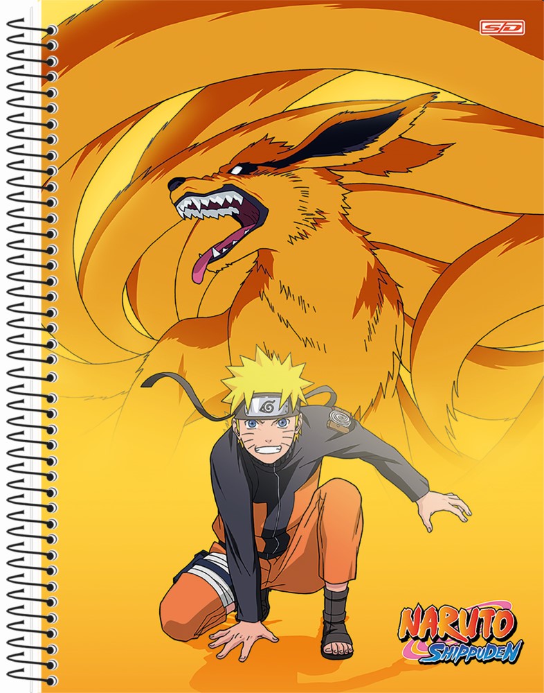 Cad Cd 1x1 Naruto 80fls Sd 10281 - MEGA IMPRESS - Papelaria, Copos